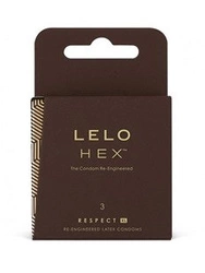 Lelo Hex Respect XL - prezerwatywy lateksowe mega cienkie i powiększane  (3 szt.)